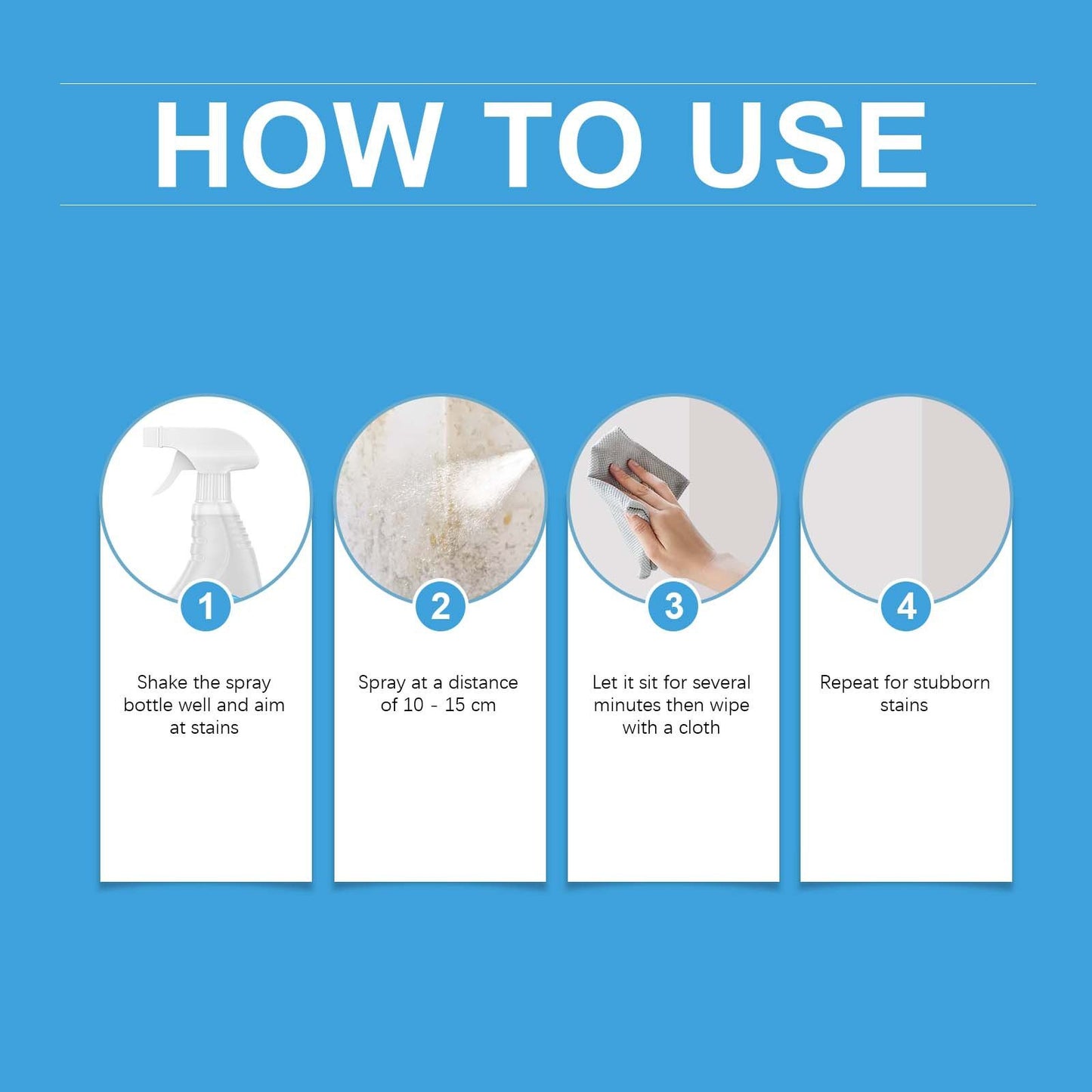 Highly Effective Mould Removal Spray - Prevents Mould Regrowth(240ml)