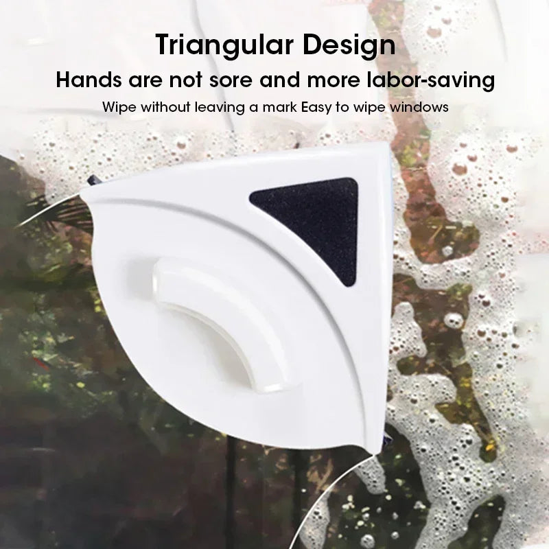 Magnetic Double Layer Glass Window Cleaner Home Multifunctional High Rise with Automatic Drainage Strong Grip Long Reach